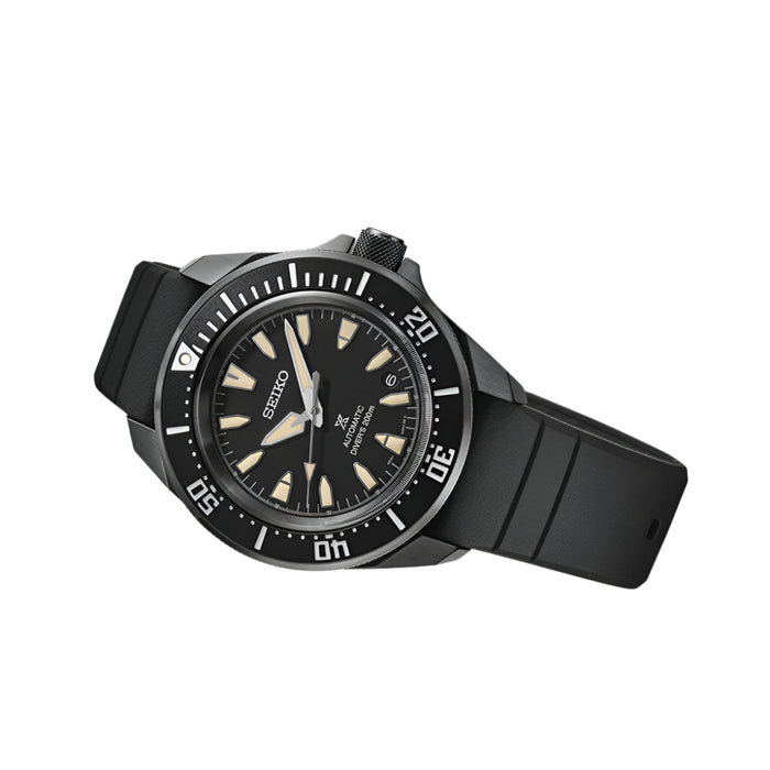 Seiko Prospex Sea Men's Black Dial Black Silicone Band Automatic Watch - SRPL15