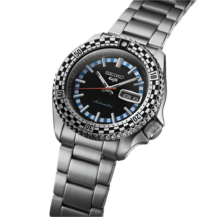 Seiko 5 Sports Special Edition Men's Black Dial Silver Stainless Steel Strap Automatic Watch - SRPK67