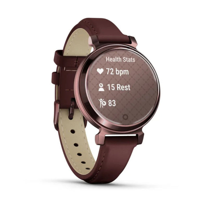 Garmin Lily 2 Women's Mulberry Metal Hidden Display Patterned Lens Up To 5 Days Battery Life Small And Stylish Smartwatch - 010-02839-03