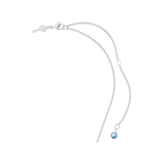 Swarovski Women's Blue Mixed-Cut Stones in a Rhodium Finished Setting Gema Pendant Necklace - 5666014