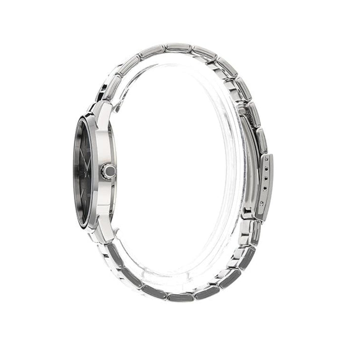 Casio Men's Black dial Silver Band Analog Quartz Watch - MTP-1303D-1AVDF
