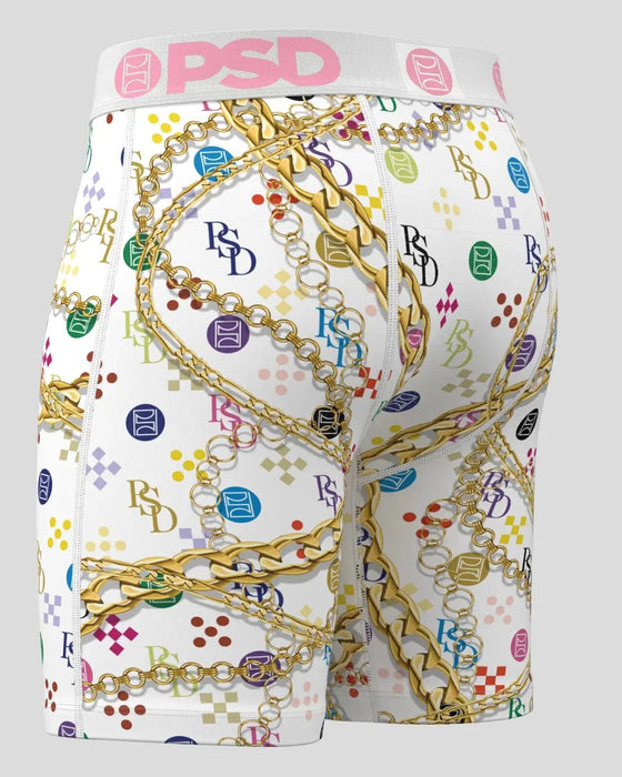 PSD Men's Multicolor Luxe Wht Boxer Briefs Extra Large Underwear - 224180023-MUL-XL