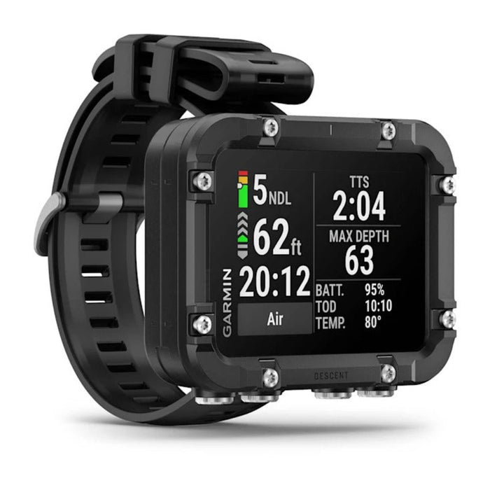Garmin Descent™ X30 Unisex Black Surface GPS Button Controls Vibrant 2.4-inch Color Display Up To 30 Hours Of Battery Life Rugged Dive Computer - 010-03892-00
