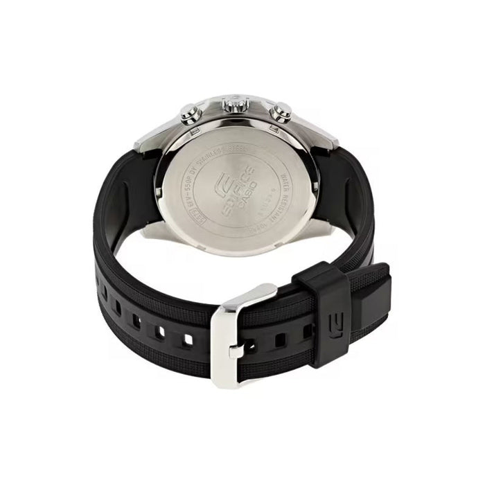 Casio Men's Black Dial Resin Band Analog Quartz Watch - EFV-550P-1AVUDF