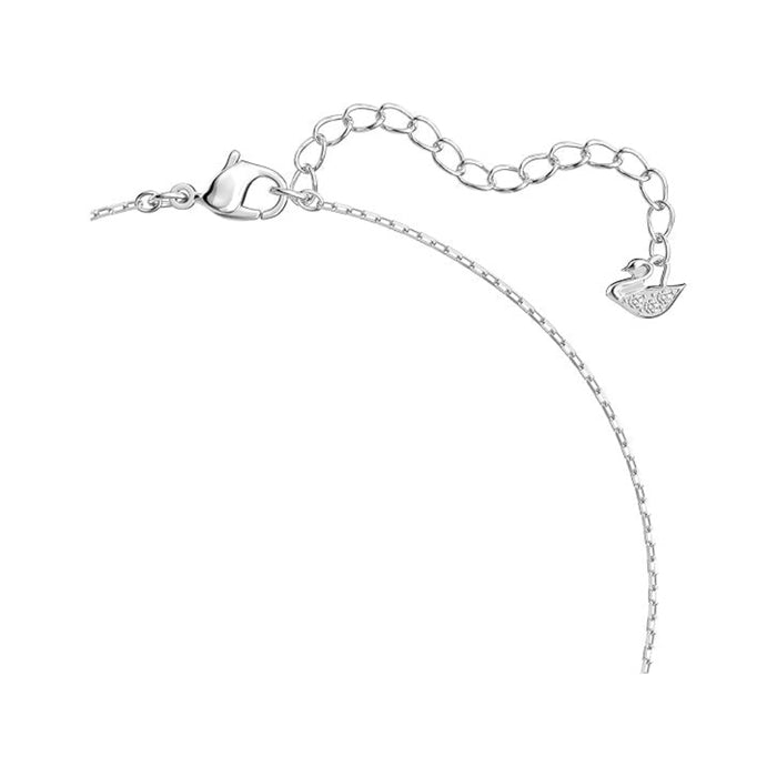 Swarovski Part of the Mesmera Collection Women's Heart-Shaped Clear Crystals on a Rhodium Finish Setting Mesmera Necklace - 5517117