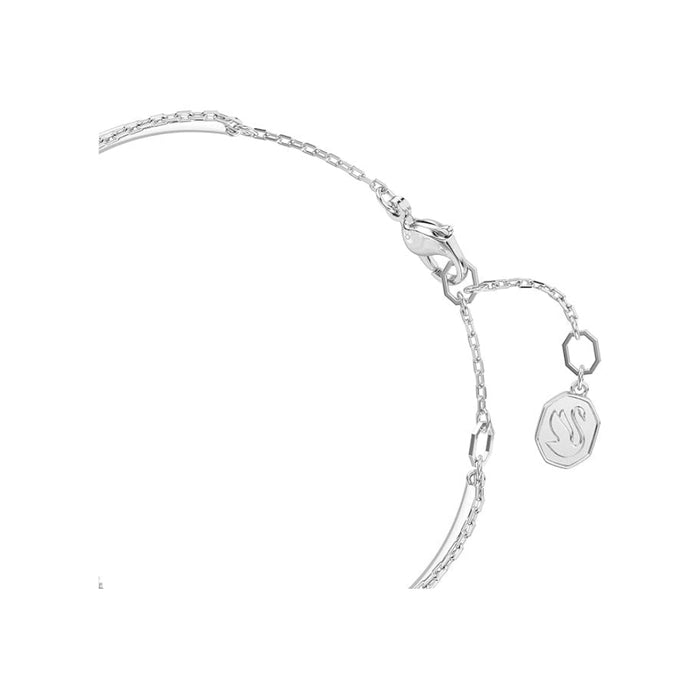 Swarovski Women's Infinity Symbol Motif with Clear Crystals in a Rhodium-Finished Setting Hyperbola Bangle Bracelet - 5684049