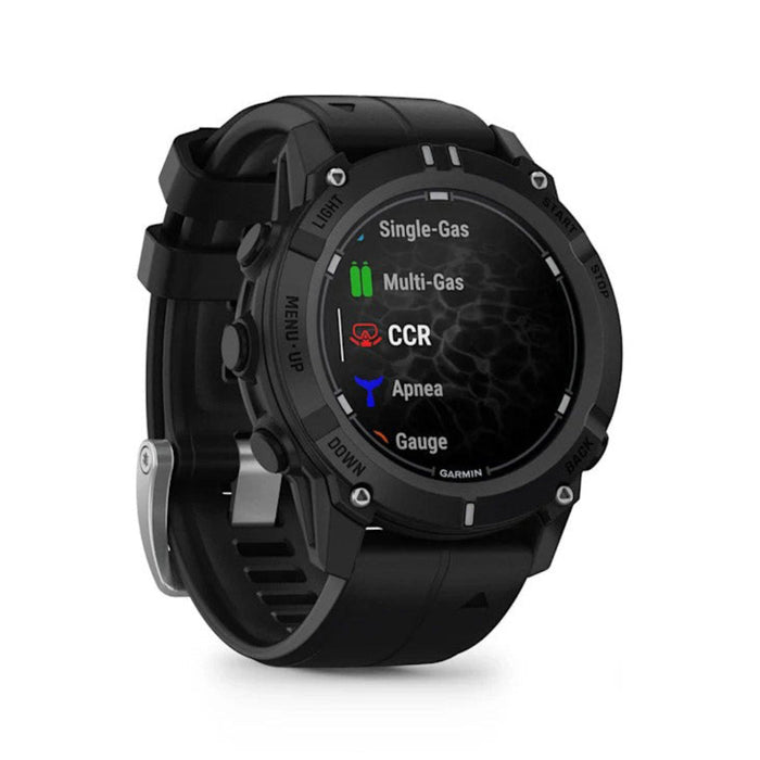 Garmin® Descent™ G2 Unisex Black With Black Silicone Band Bright AMOLED Display Multiple Dive Modes Health And Wellness Features Watch-Style Dive Computer  - 010-02986-00