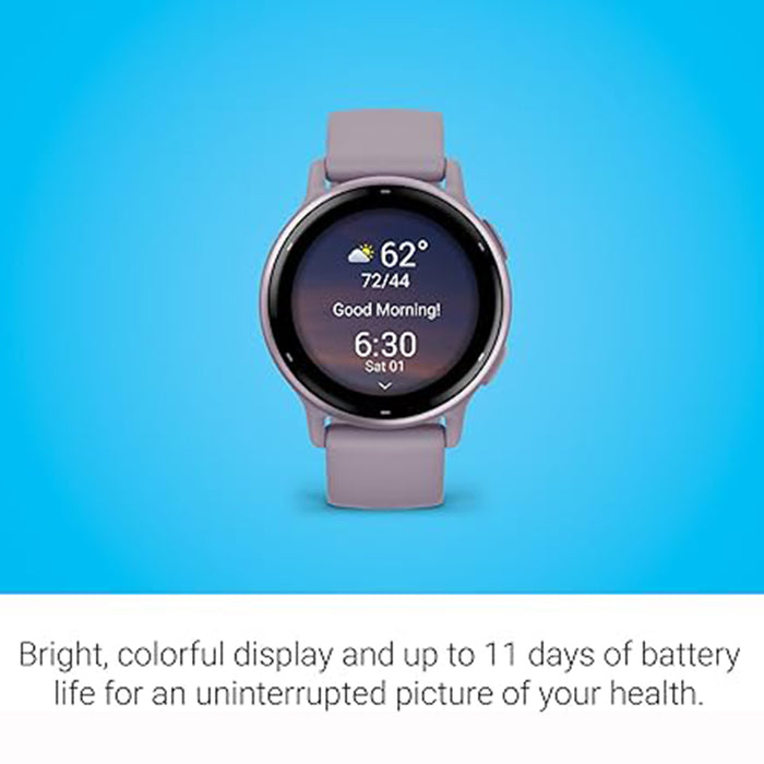 Garmin vivoactive 5 Orchid AMOLED Display Health and Fitness GPS Up to 11 Days of Battery Life Smartwatch - 010-02862-13