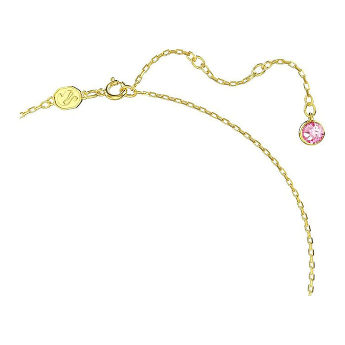Swarovski Women's Butterfly Motif Multicolored Crystals on a Gold-Tone Finished Chain Idyllia Pendant Necklace - 5658857