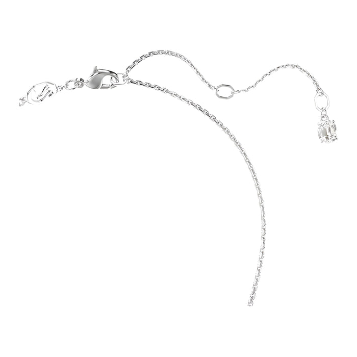 Swarovski Women's Green and Clear Mixed-Cut Stones on a Rhodium Finished Chain Mesmera Necklace - 5668278