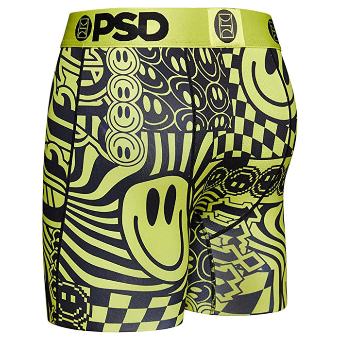 PSD Men's Yellow Neon Smiles Boxer Briefs Extra Large Underwear - 123180096-YEL-XL