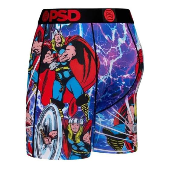 PSD Men's Multicolor Thor Metal Boxer Briefs Underwear - 423180199-MUL