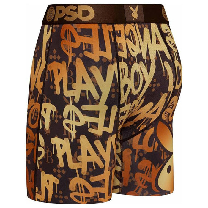 PSD Men's Multicolor Playboy Graffiti Luxe Boxer Briefs Underwear - 423180061-MUL