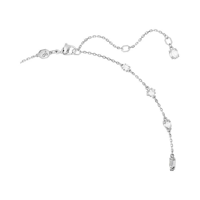 Swarovski Women's Clear Mixed-Cut Stones in a Scattered Design with a Rhodium Finished Setting Mesmera Necklace - 5676989