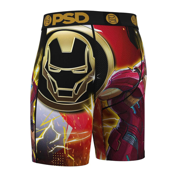 PSD Men's Multicolor Marvel Ironman Gold Boxer Briefs Extra Large Underwear - 425180115-MUL-XL