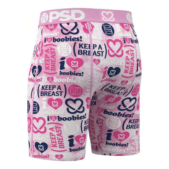 PSD Men's Multicolor Keep A Breast Stacked Boxer Briefs Extra Large Underwear - 325180128-MUL-XL