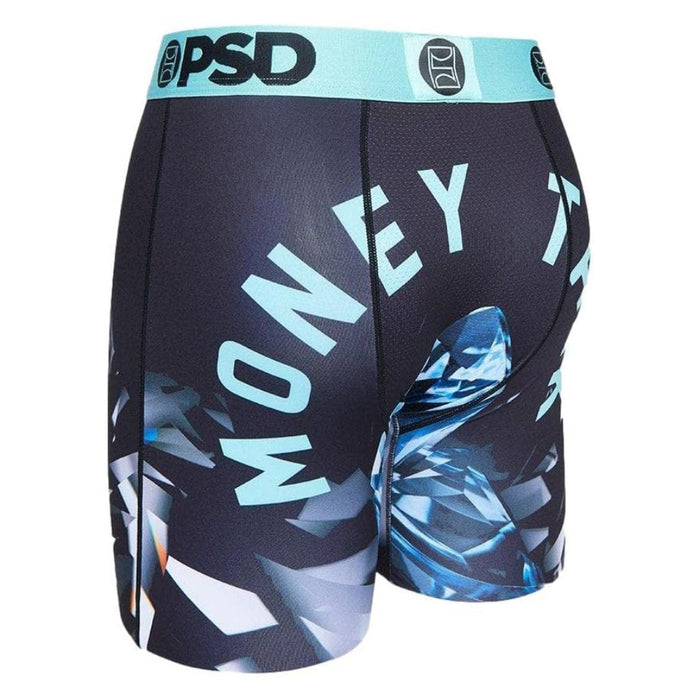 PSD Men's Black Money Talk Boxer Briefs Small Underwear - 122180025-BLK-S