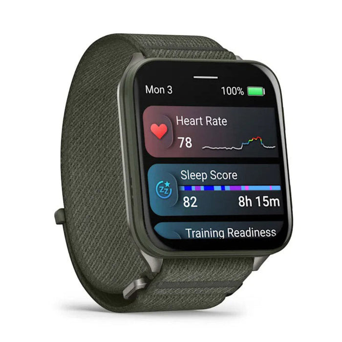 Garmin® Venu® X1 Unisex Moss With Titanium Caseback And Moss ComfortFit Nylon Band AMOLED Display Advanced Health And Fitness Features Thin And Lightweight GPS Smartwatch  - 010-02980-01