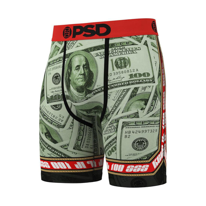PSD Men's Multicolor Make Bank 3-Pack Boxer Briefs Large Underwear - 324180116-MUL-L