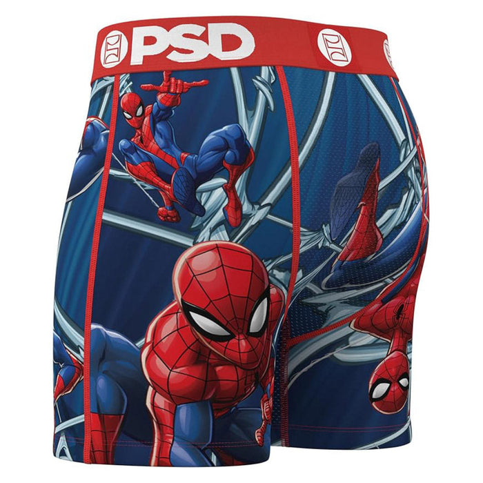 PSD Men's Multicolor Marvel Webbed Up Mid Length Boxer Briefs XX-Large Underwear - 425180125-MUL-XXL