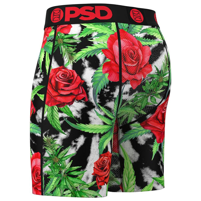 PSD Men's Multicolor Red Rose Buds Boxer Brief Medium Underwear - 224180036-MUL-M