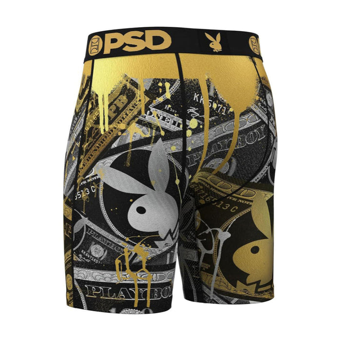 PSD Men's Multicolor Playboy Money Boxer Briefs Small Underwear - 324180007-MUL-S