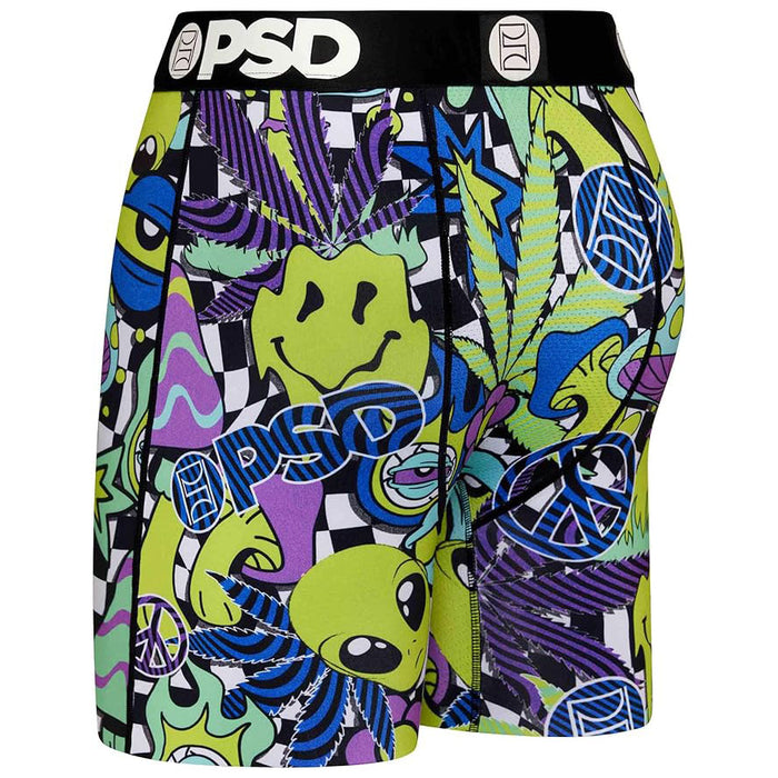 PSD Men's Multicolor Moisture-Wicking Fabric Psychotropic Boxer Brief Extra Large Underwear - 423180035-MUL-XL