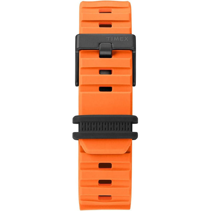 Timex Men's Black Dial Orange Band Digital Quartz Watch - TW5M26500