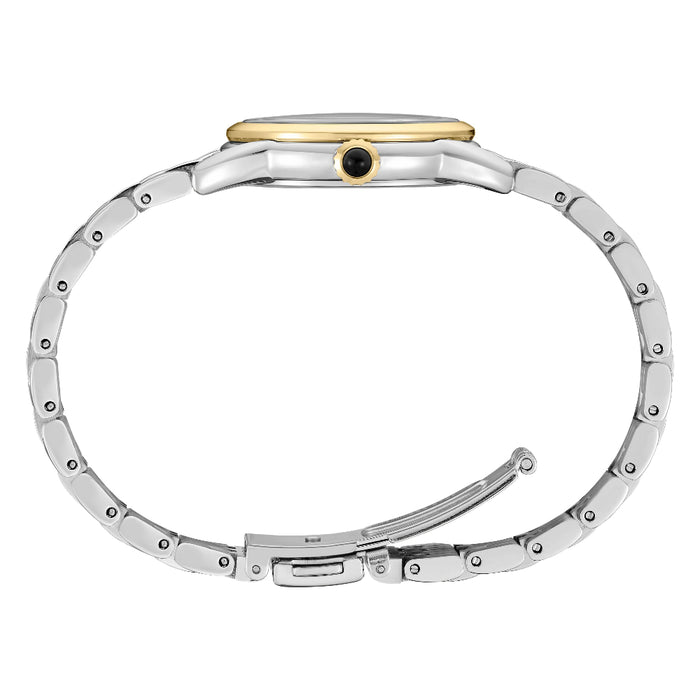 Seiko Essentials Ladies' Ivory Dial Two-tone Gold & Silver Stainless Steel Band Analog Quartz Watch - SUR562