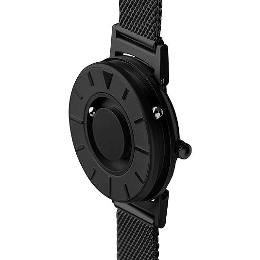 Eone Unisex Black Dial Stainless Steel Band Bradley Mesh 36mm Quartz Watch - BR-BLK-36M
