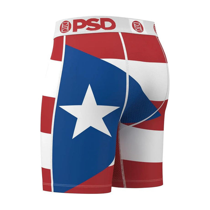 PSD Men's Multicolor Puerto Rico 7 Inch Inseam Moisture-Wicking 4-Way Stretch Boxer Briefs Medium Underwear - 424180124-MUL-M