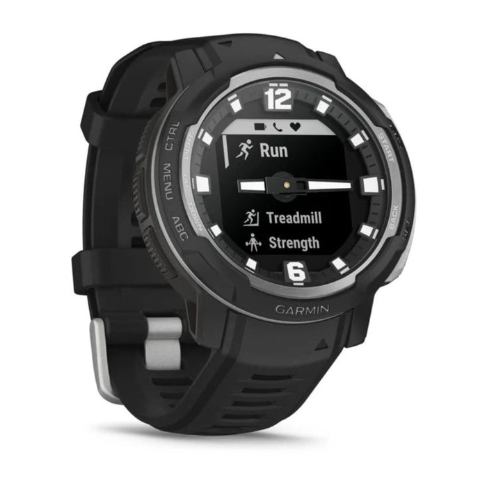 Garmin Instinct Crossover Black Standard Edition Analog Hands and Digital Display Rugged Hybrid Smartwatch - 010-02730-13