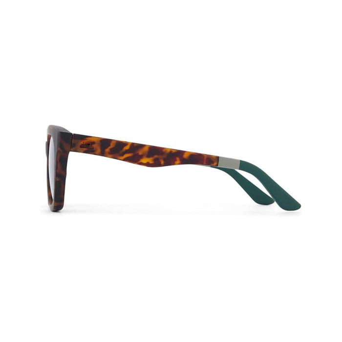 TOMS Women's Matte Blonde Tortoise Frame Bottle Green Lens Savanna Cat Eye Sunglasses - 10021648