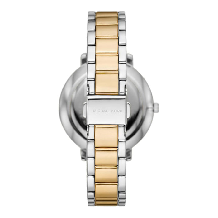 Michael Kors Pyper Three-Hand Women's White Dial Two-Tone Metal Band Analog Quartz Watch - MK4595