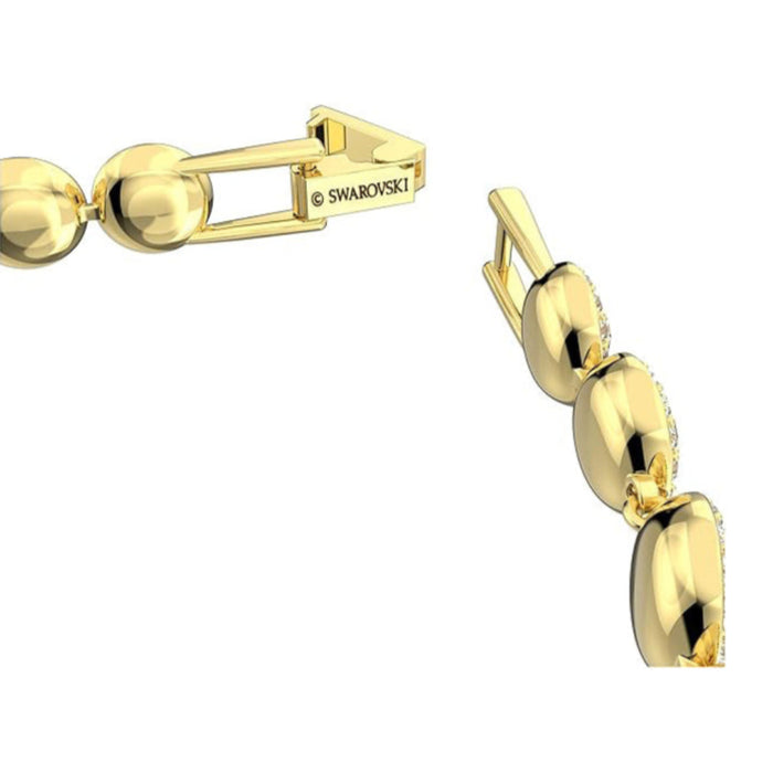 Swarovski Women's Clear Crystals with Gold Tone Finish Angelic Tennis Bracelet - 5505469