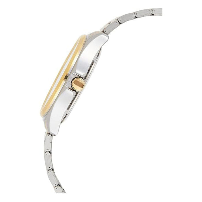 Casio Men's Silver Dial Two Tone Stainless Steel Band Analog Japanese Quartz Watch - MTP-1183G-7ADF