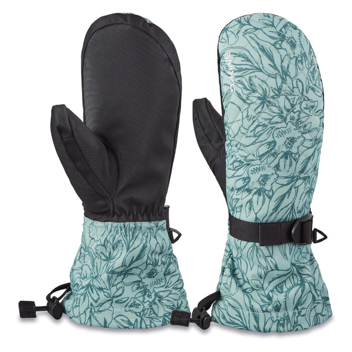 Dakine Women's Poppy Iceberg Lynx Snow Mitt X-Small Gloves - 10003159-POPPYICEBERG/TAN-XS