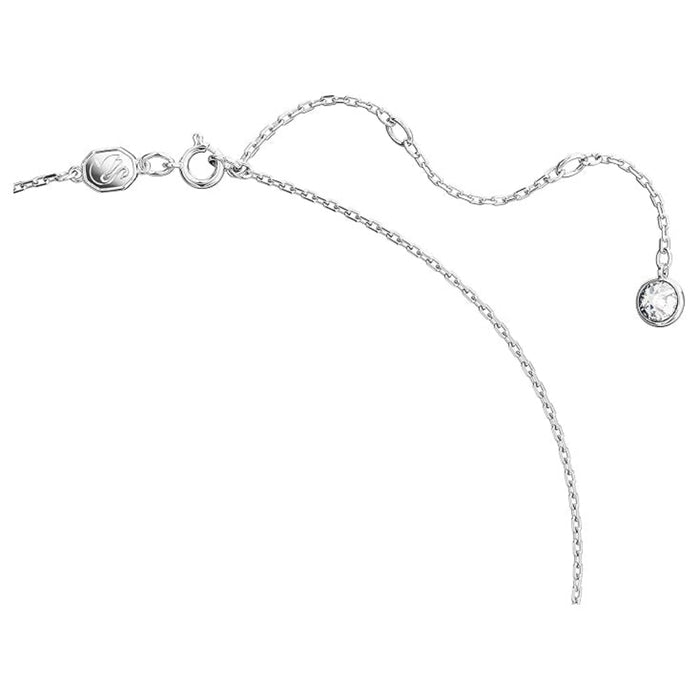 Swarovski Women's White Rhodium Finish Small Swan Pendant Necklace - 5647872