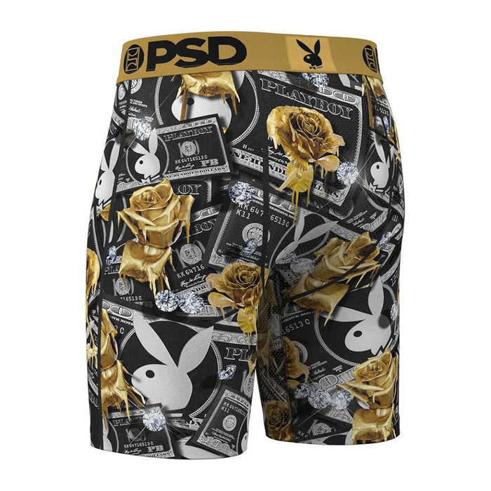 PSD Men's Multicolor Playboy 100 Roses Boxer Briefs XX-Large Underwear - 325180006-MUL-XXL