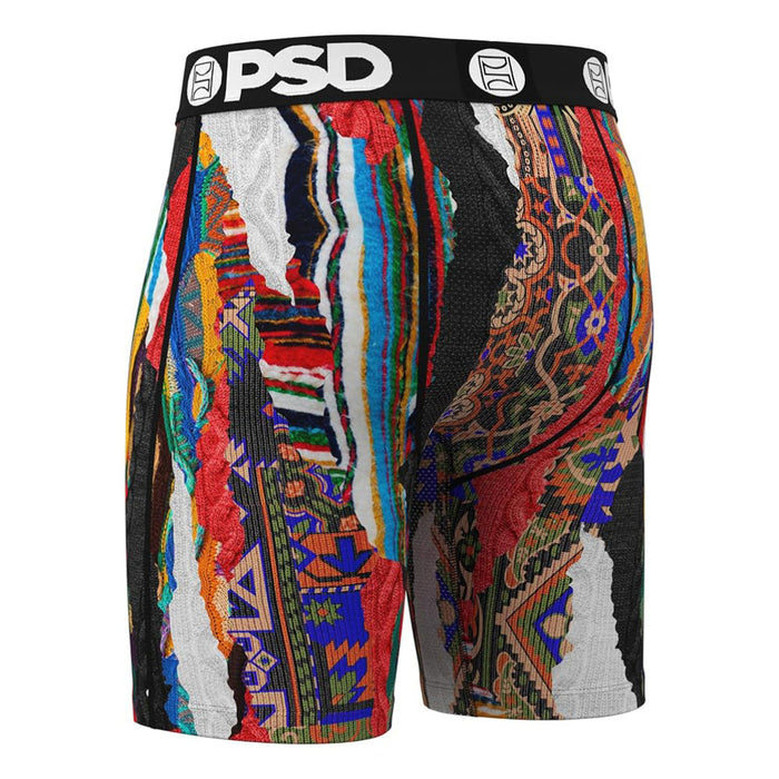 PSD Men's Multicolor Knit Split Boxer Briefs XX-Large Underwear - 425180072-MUL-XXL
