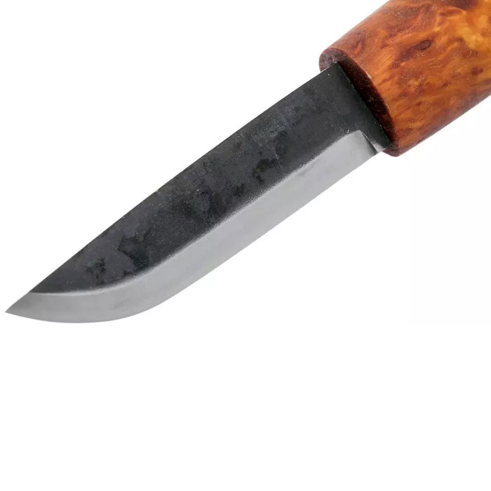 HELLE Unisex Brown Brut De Forge Drop point Blade Black Birch Wood Handle Bushcrafting Knife - HELLE102