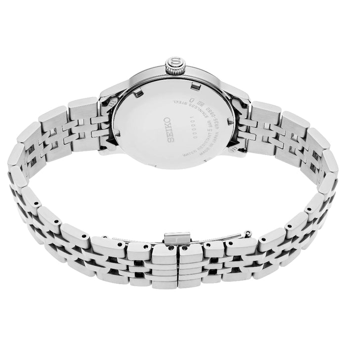 Seiko Men's Light Blue Dial Silver Stainless Steel Band Analog Automatic Watch - SRPL61