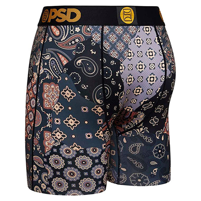 PSD Men's Multi Bandana Coco Moisture-Wicking Fabric Breathable Boxer Briefs Underwear