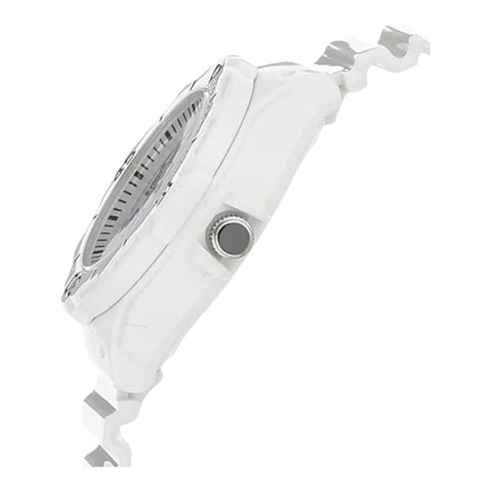 Casio Women's White Dial White Resin Band Analog Japanese Quartz Watch - LRW-200H-7BVDF