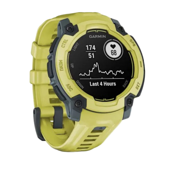 Garmin Instinct® E 45 MM Unisex Electric Lime 24/7 Health Monitoring Wrist-Based Heart Rate Up To 16 Days Of Battery Life Rugged Outdoor GPS Smartwatch - 010-02933-01