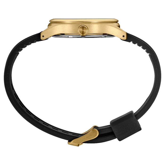 Seiko Essentials Collection Men's Black Dial Black Silicone Strap Quartz Watch - SUR560