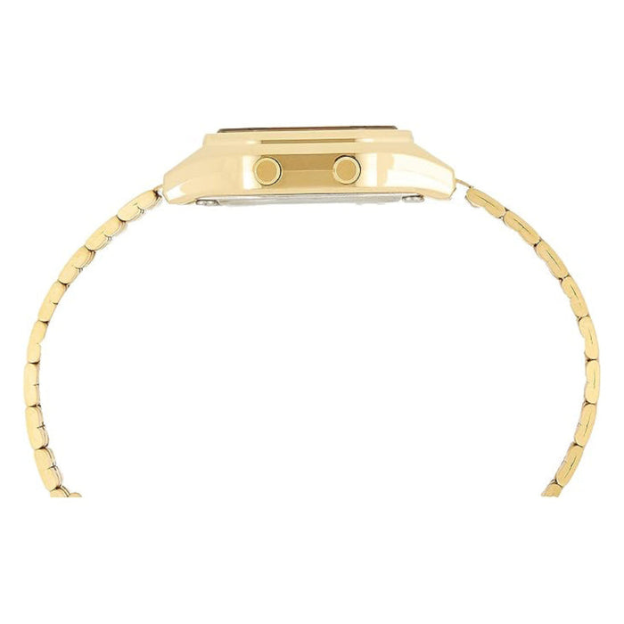 Casio Women's Gold Dial Gold Stainless Steel Band Digital Quartz Watch - LA680WGA-9DF