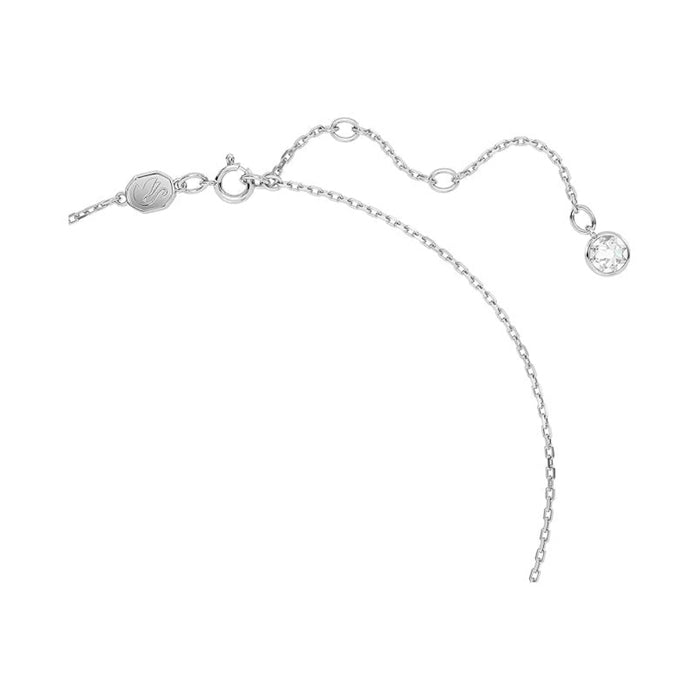 Swarovski Women's Pink Square-Cut Stone And Crystals In A Rhodium-Finished Setting June Birthstone Pendant Necklace - 5652044