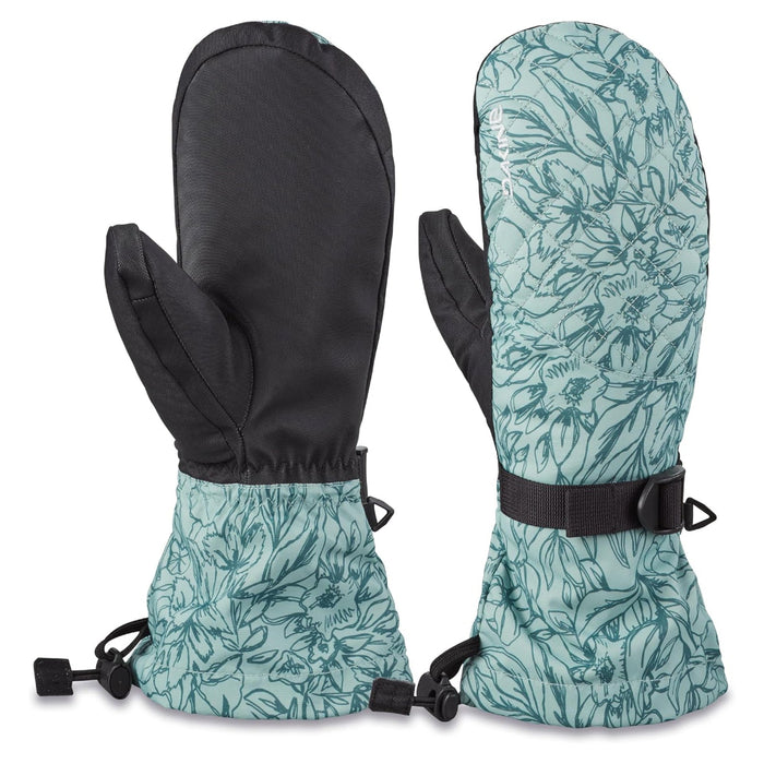 Dakine Women's Poppy Iceberg Lynx Snow Mitt Large Gloves - 10003159-POPPYICEBERG/TAN-L