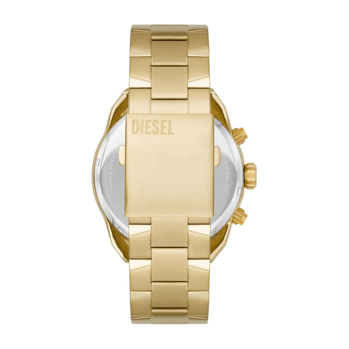 Diesel Spiked Men's Gold Dial Gold Stainless Steel Band Analog Chronograph Quartz Watch - DZ4608